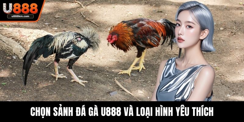 Chọn sảnh đá gà U888 và loại hình yêu thích