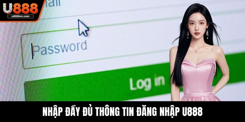 Nhập đầy đủ thông tin đăng nhập U888