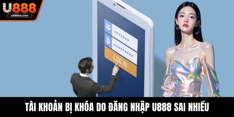 Tài khoản bị khóa do đăng nhập U888 sai nhiều